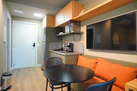 Cozinha  de kitnet/studio à venda com 1 quarto, 26m² em Mont’serrat, Porto Alegre