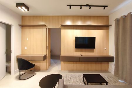 Sala de apartamento para alugar com 1 quarto, 55m² em Cambuí, Campinas