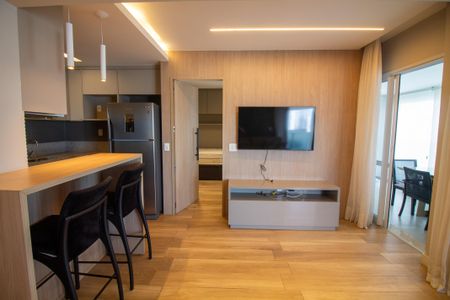Sala de apartamento à venda com 2 quartos, 80m² em Cidade Monções, São Paulo