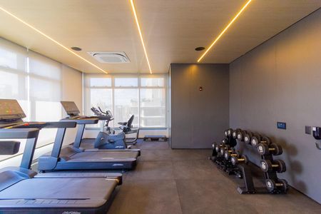 Studio para alugar com 25m², 1 quarto e sem vaga Studio para alugar com 25m², 1 quarto e sem vagaAcademia