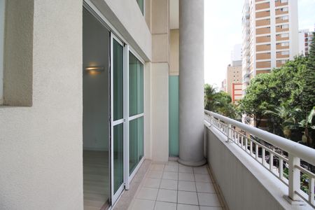Varanda da Sala de apartamento para alugar com 1 quarto, 40m² em Moema, São Paulo