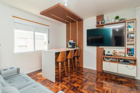 Sala de apartamento à venda com 3 quartos, 65m² em Cristal, Porto Alegre