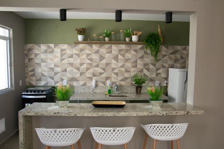 Apartamento para alugar com 42m², 2 quartos e 1 vagaÁrea comum - Salão de festas