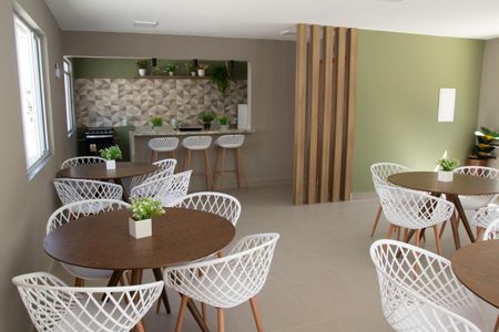 Apartamento para alugar com 42m², 2 quartos e 1 vagaÁrea comum - Salão de festas