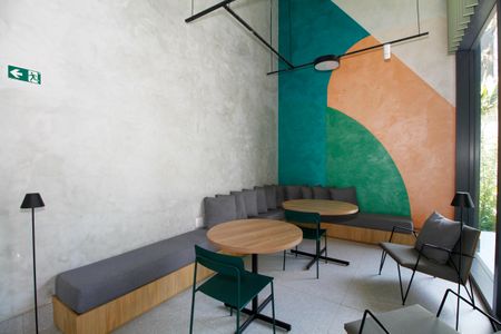 Studio para alugar com 40m², 1 quarto e sem vaga Studio para alugar com 40m², 1 quarto e sem vagaHall Social