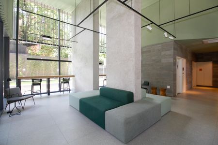 Studio para alugar com 40m², 1 quarto e sem vaga Studio para alugar com 40m², 1 quarto e sem vagaHall Social