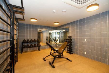 Studio para alugar com 39m², 1 quarto e sem vaga Studio para alugar com 39m², 1 quarto e sem vagaÁrea Comum - Academia