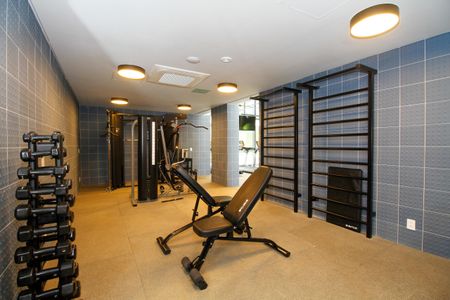 Studio para alugar com 39m², 1 quarto e sem vaga Studio para alugar com 39m², 1 quarto e sem vagaÁrea Comum - Academia