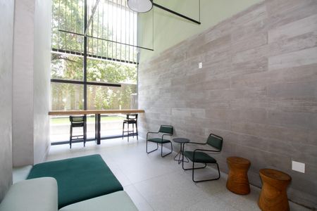 Studio para alugar com 39m², 1 quarto e sem vaga Studio para alugar com 39m², 1 quarto e sem vagaHall Social