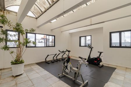 Apartamento para alugar com 40m², 1 quarto e 1 vaga Apartamento para alugar com 40m², 1 quarto e 1 vagaÁrea comum - Academia