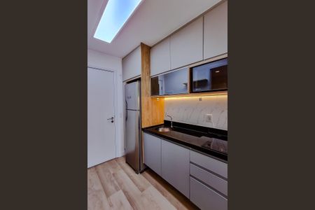 Cozinha de kitnet/studio para alugar com 1 quarto, 21m² em Vila Mariana, São Paulo