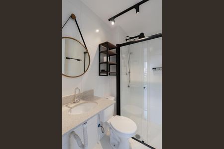 Banheiro de kitnet/studio para alugar com 1 quarto, 32m² em Tucuruvi, São Paulo