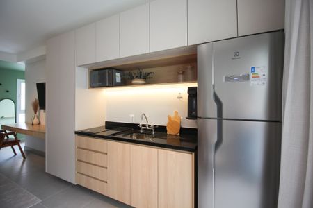 Studio à venda com 35m², 1 quarto e sem vagaCozinha