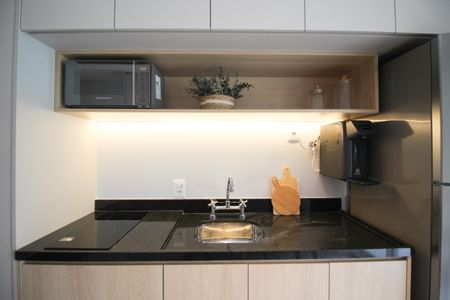 Studio à venda com 35m², 1 quarto e sem vagaCozinha