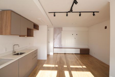 Sala/Cozinha de apartamento para alugar com 2 quartos, 53m² em Fátima, Canoas
