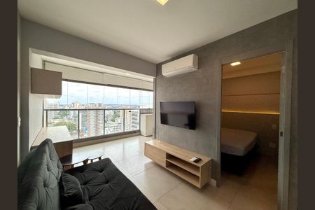 Sala de apartamento para alugar com 1 quarto, 41m² em Santo Amaro, São Paulo