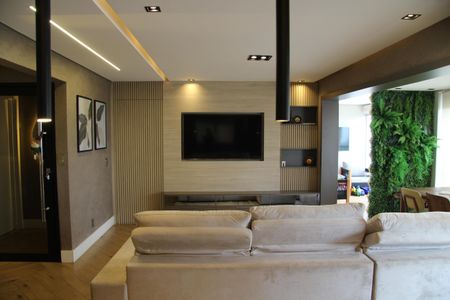 Apartamento à venda com 134m², 4 quartos e 2 vagasSala com varanda gourmet integrada 