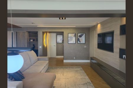 Apartamento à venda com 134m², 4 quartos e 2 vagasSala com varanda gourmet integrada 