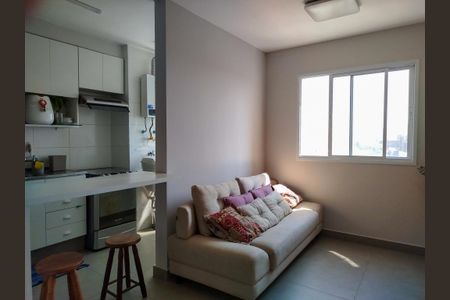 Sala e cozinha americana de apartamento para alugar com 2 quartos, 42m² em Tatuapé, São Paulo