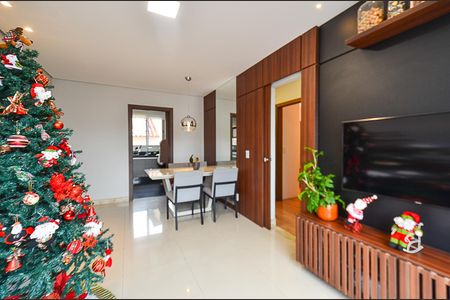 Sala Ambientes de apartamento à venda com 3 quartos, 84m² em União, Belo Horizonte