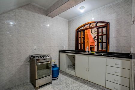 Cozinha de casa para alugar com 1 quarto, 50m² em Jardim Las Vegas, Santo André