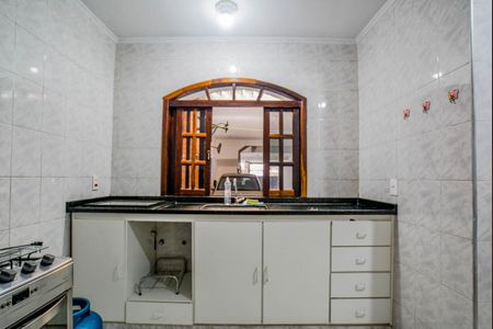 Cozinha de casa para alugar com 1 quarto, 50m² em Jardim Las Vegas, Santo André