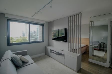 Sala de apartamento para alugar com 1 quarto, 43m² em Petrópolis, Porto Alegre