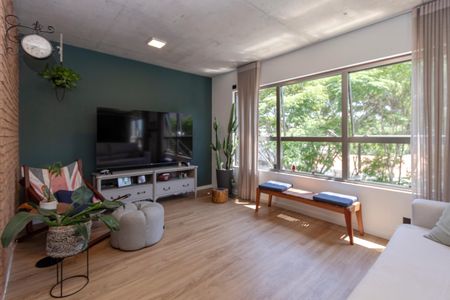 Sala de apartamento à venda com 1 quarto, 70m² em Campo Belo, São Paulo