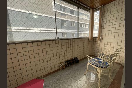 Varanda  de apartamento à venda com 4 quartos, 130m² em Santo Agostinho, Belo Horizonte