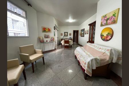 Sala  de apartamento à venda com 4 quartos, 130m² em Santo Agostinho, Belo Horizonte
