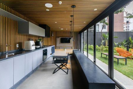 Studio à venda com 28m², 1 quarto e sem vagaÁrea Comum - Espaço Gourmet