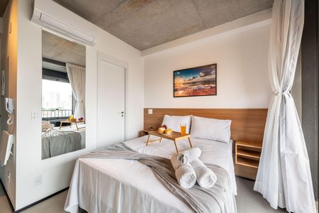 Studio para alugar com 25m², 1 quarto e sem vaga Studio para alugar com 25m², 1 quarto e sem vagaQuarto