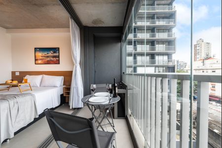 Studio para alugar com 25m², 1 quarto e sem vaga Studio para alugar com 25m², 1 quarto e sem vagaQuarto