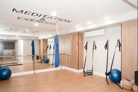 Studio para alugar com 24m², 1 quarto e sem vaga Studio para alugar com 24m², 1 quarto e sem vagaÁrea comum - Meditação e pilates
