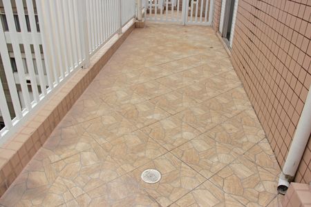 Terraço da sala de apartamento para alugar com 1 quarto, 80m² em Gonzaga, Santos