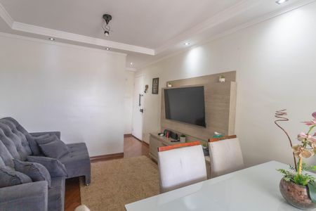 Sala  de apartamento à venda com 3 quartos, 69m² em Piraporinha, Diadema