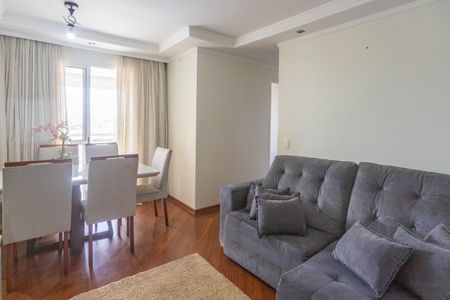 Sala  de apartamento à venda com 3 quartos, 69m² em Piraporinha, Diadema