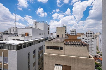 Sala/Cozinha - VIsta de apartamento para alugar com 2 quartos, 100m² em Jardim Paulista, São Paulo