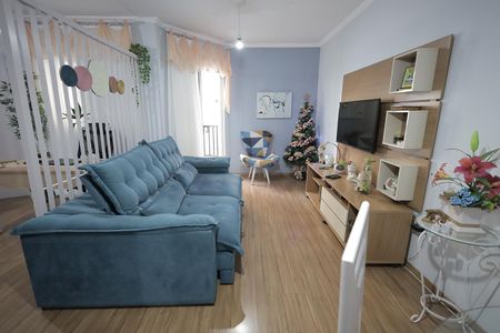 Sala de apartamento à venda com 3 quartos, 78m² em Vila Valparaíso, Santo André