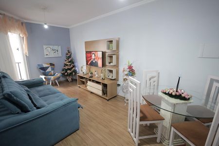 Sala de apartamento à venda com 3 quartos, 78m² em Vila Valparaíso, Santo André