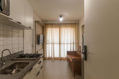 Sala de apartamento para alugar com 1 quarto, 26m² em Vila Olímpia, São Paulo