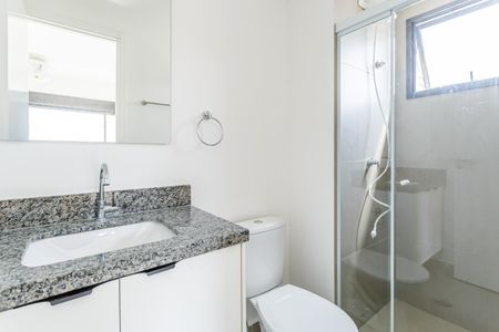 Apartamento para alugar com 26m², 1 quarto e sem vaga Apartamento para alugar com 26m², 1 quarto e sem vagaBanheiro da Suíte