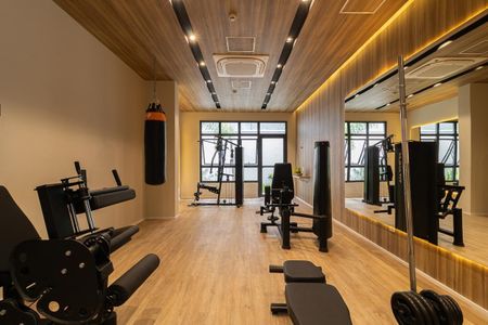 Studio para alugar com 26m², 1 quarto e sem vaga Studio para alugar com 26m², 1 quarto e sem vagaÁrea comum - Academia