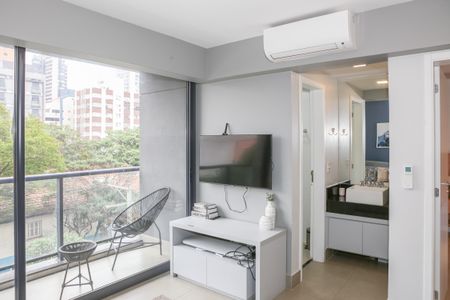 Sala de apartamento à venda com 1 quarto, 40m² em Pompeia, São Paulo