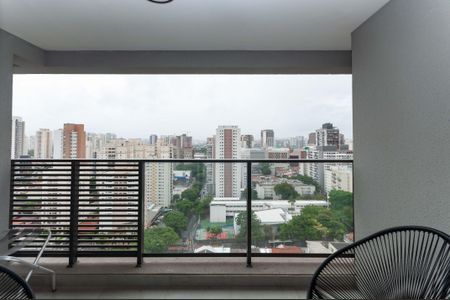 Varanda de kitnet/studio para alugar com 1 quarto, 28m² em Pompeia, São Paulo