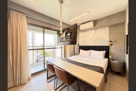 Studio de kitnet/studio para alugar com 1 quarto, 25m² em Indianópolis, São Paulo