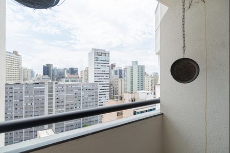Varanda da Sala de apartamento para alugar com 1 quarto, 39m² em Bela Vista, São Paulo