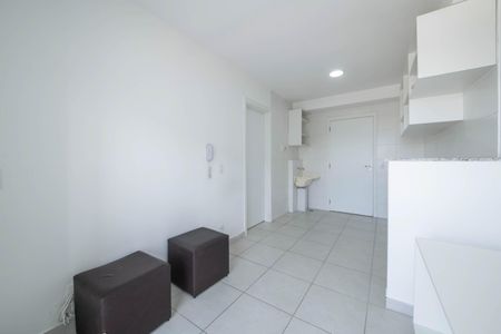 Sala - Cozinha Integrada de apartamento para alugar com 1 quarto, 28m² em Jardim Caravelas, São Paulo