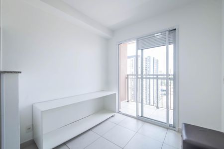 Sala - Cozinha Integrada de apartamento para alugar com 1 quarto, 28m² em Jardim Caravelas, São Paulo