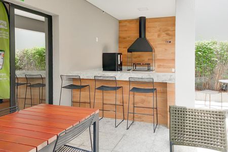 Studio para alugar com 32m², 1 quarto e sem vagaChurrasqueira